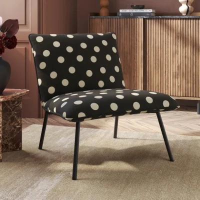 Dunelm Sarnia Polka Dot Print Occasional Chair