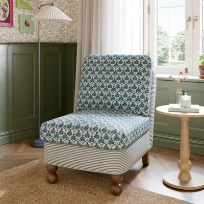 Dunelm Pip Wood Block Stripe Accent Chair