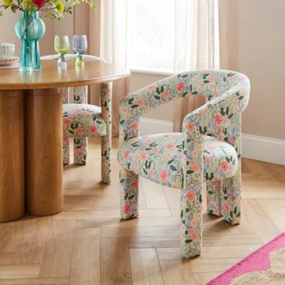 Dunelm Lucilla Dining Chair, Spring Garden Print