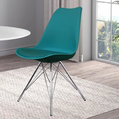Dunelm Fusion Living Soho Plastic Dining Chair Teal