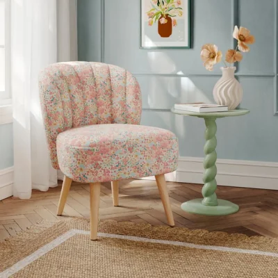 Dunelm Colette Ditsy Meadow Print Accent Chair