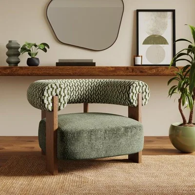 Dunelm Fallon Cut Velvet Accent Chair