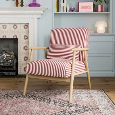 Dunelm Alpine Linford Stripe Spindle Chair