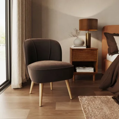 Dunelm Elsie Velvet Cocktail Chair