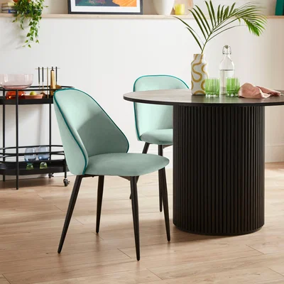 Dunelm Freya Dining Chair, Velvet