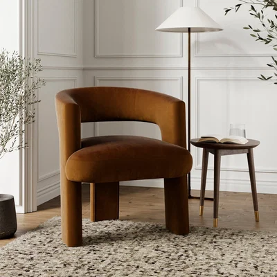 Dunelm Remi Velvet Accent Chair