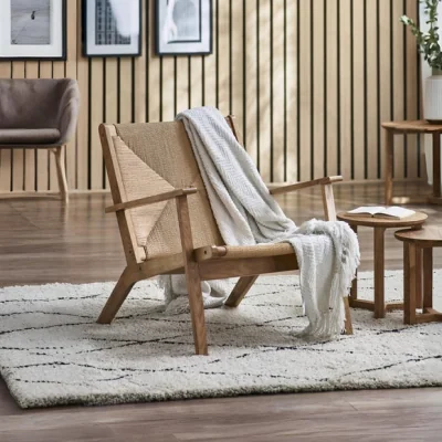 Dunelm Icaria Wooden Accent Chair