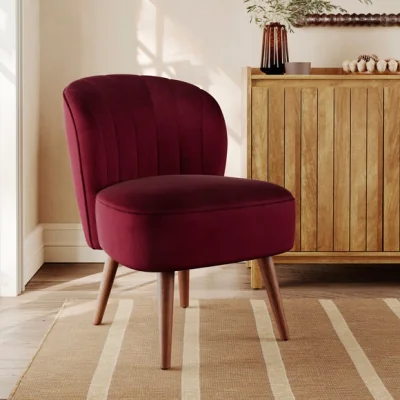 Dunelm Colette Velvet Accent Chair