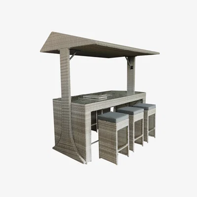 Dunelm Saloon 6 Seater Outdoor Bar Set