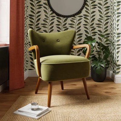 Dunelm Eliza Contrast Occasional Armchair