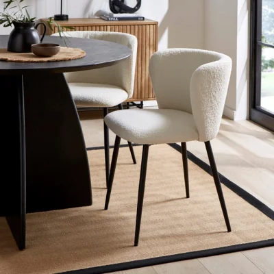 Dunelm Mandy Dining Chair, Boucle