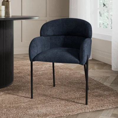 Dunelm Talullua Dining Chair, Luxe Chenille