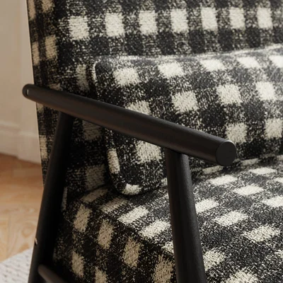 Dunelm Alpine Boucle Spindle Accent Chair Monochrome