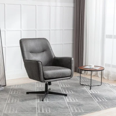 Dunelm Image Furnishings Felicia Faux Leather Swivel Chair