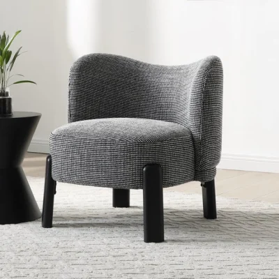 Dunelm Return - Cora Two Tone Woven Fabric Accent Chair