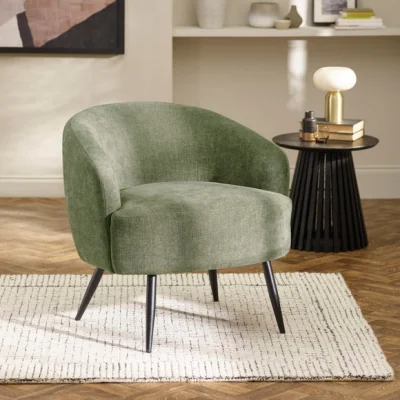 Dunelm Dahlia Faux Linen Accent Chair