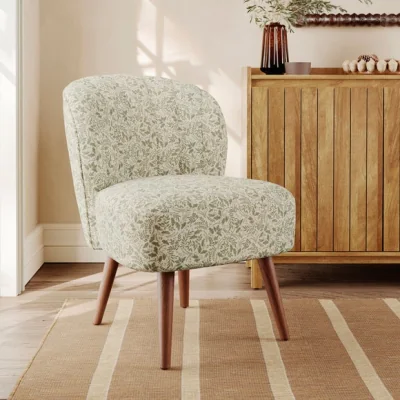 Dunelm Colette Wild Harvest Leaves Print Accent Chair