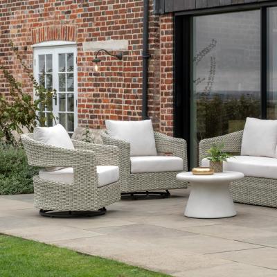 Dunelm Cedar & Sage Forio Outdoor Swivel Chair