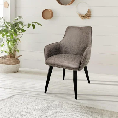 Dunelm Indus Valley Set of 2 Logan Dining Chairs, Faux Leather