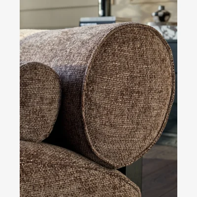 Danetti Sofia mocha fabric accent chair