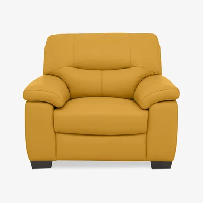 Furniture Village Hetty NC Leather Chair - Sunflower