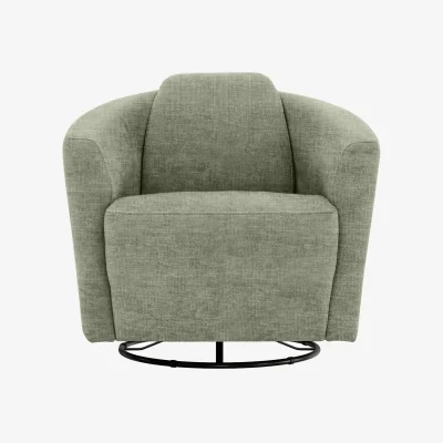 Furniture Village Nicoletti - Ketty Fabric Swivel Accent Chair - Living Room Furniture