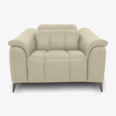 Furniture Village Angelo Leather Chair - Natural Sand