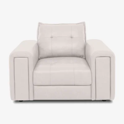 Furniture Village Boutique Goliath Leather Chair - Cotton