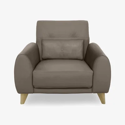 Furniture Village Malmo Leather Chair - Bark