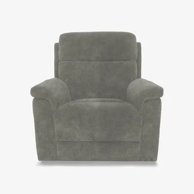 Furniture Village Raven Fabric Chair with Power Recliner - Marble Stone