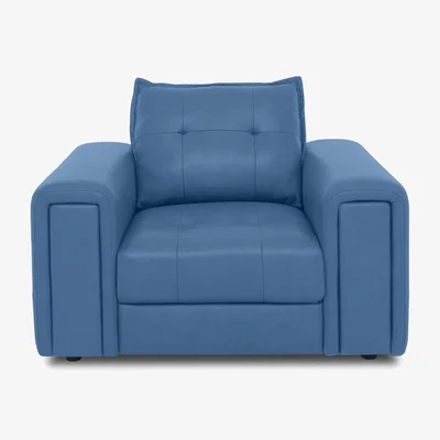 Furniture Village Boutique Goliath Leather Chair with Storage Drawer - Aegean