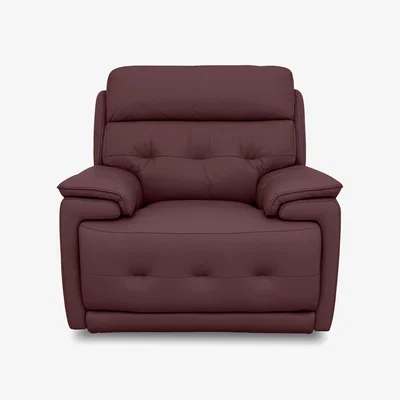 Furniture Village Brescia Leather Chair - NC Deep Red