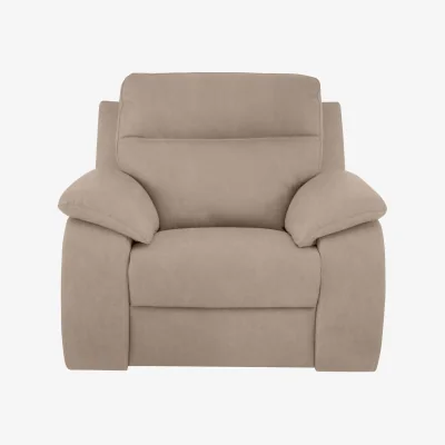 Furniture Village Nicoletti - Pepino Fabric Chair with Power Recliner - Flambe Visone
