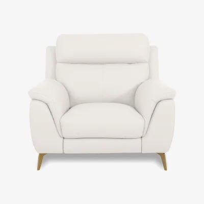 Furniture Village World of Leather - Eclipse Leather Chair - Star White