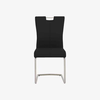 Furniture Village Ideas Handle-back Chair with Cantilever Base - Black