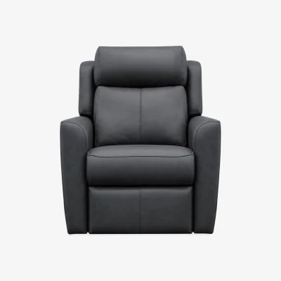 Furniture Village G Plan - Wren Lift and Rise Leather Chair - Cambridge Petrol Blue