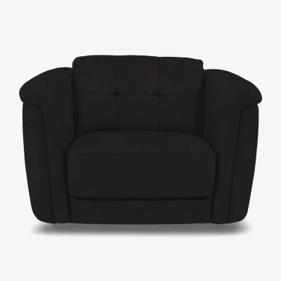 Furniture Village Monarch Fabric Cuddler Chair - Manhattan Indigo