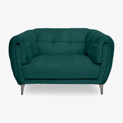 Furniture Village Sienna Fabric Cuddler Chair - Opulence Teal
