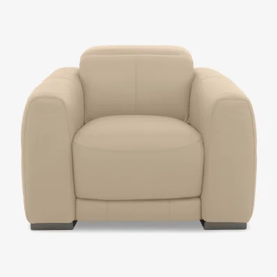 Furniture Village World of Leather - Edison Leather Chair - Nude