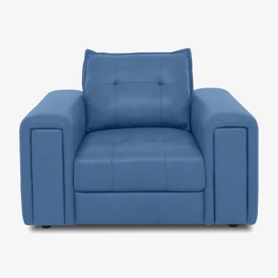 Furniture Village Boutique Goliath Leather Chair - Aegean