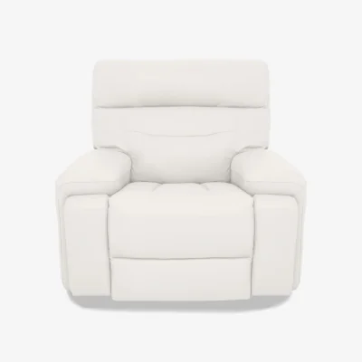 Furniture Village Cinemax Leather Chair - White