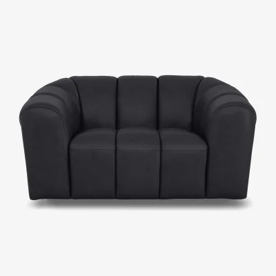 Furniture Village Rhianna Leather Cuddler Chair - Lavender