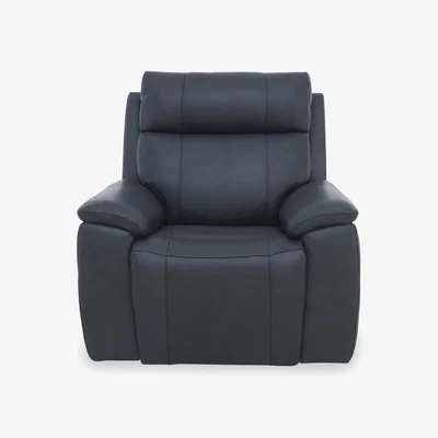 Furniture Village Aero Leather Chair - Navy
