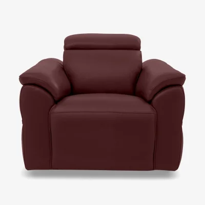 Furniture Village Dolomite Leather Chair - Montana Ruby