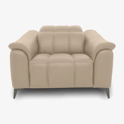 Furniture Village Angelo Leather Chair - Dacota Pebble