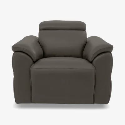 Furniture Village Dolomite Leather Chair - Montana Storm