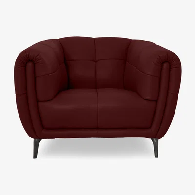 Furniture Village Sienna NC Leather Chair - Montana Ruby
