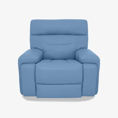 Furniture Village Cinemax Leather Chair - Blu
