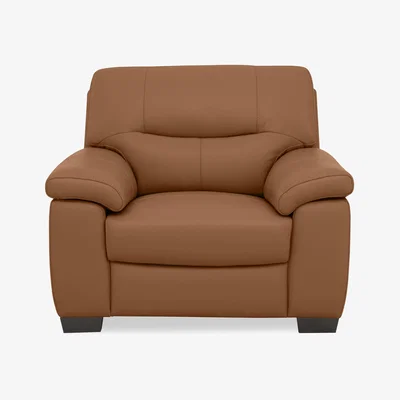 Furniture Village Hetty NC Leather Chair - Pecan Brown
