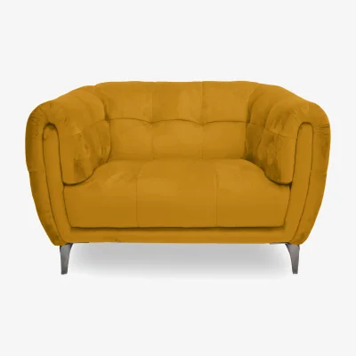 Furniture Village Sienna Fabric Cuddler Chair - Opulence Saffron